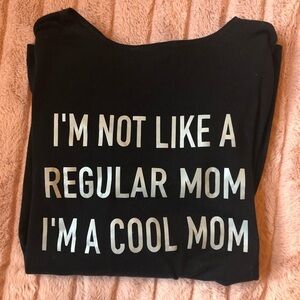 Boatneck Graphic Long Sleeve Tee “Cool Mom”